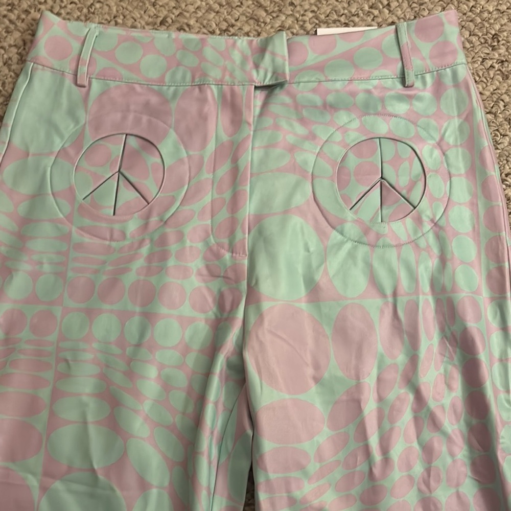 House of Sunny Patterned Flare Pants